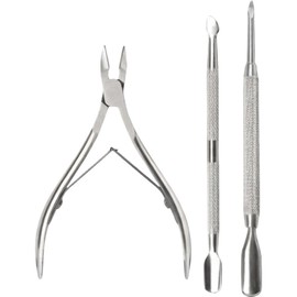 Kaito Professional Nail Nipper Pusher Set Cuticle Nipper, 1 Set, GT Steel Nipper + GT Steel Pusher / 카이토 전문가용 네일니퍼 푸셔 세트 큐티클 니퍼, 1세트, GT스틸니퍼+GT스틸푸셔