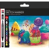 Marabu 0148000000100 Sketch Marker Graphix Set of 12 Sugarholic Japanese
