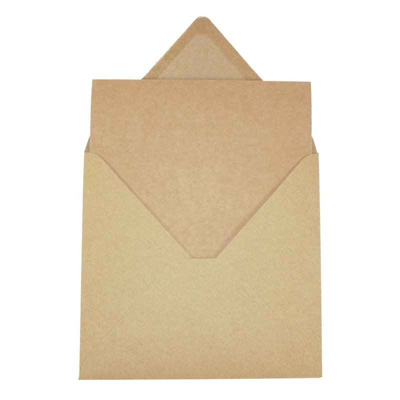 Netuno 25 x Folding Cards Kraft Cardboard 300 g +