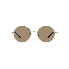 Zoff TREND SUNGLASSES Round Sunglasses, Metal Frame / UV Protection Rate Over 99.9%, Gold, UV Protection, Stylish, Gold ZP182G15_56E2