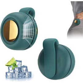 Portable Silent Mini Bladeless Fan Clip On，Small Clip Fan, 3 Speeds Clip on Fans for Outdoor & Travel & Office (Green)