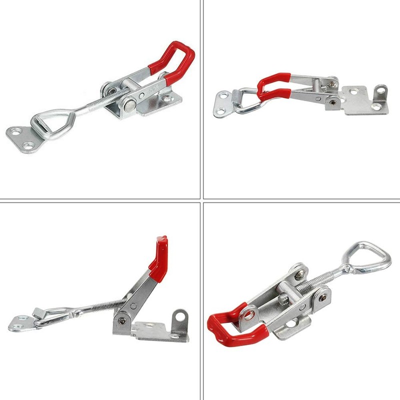 4 Pcs Toggle Catch Latches Adjustable Cabinet Boxes Case Metal