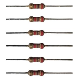 2.7K Ohm Resistors, ¼ Watt, 5% Tolerance, Pack of 25