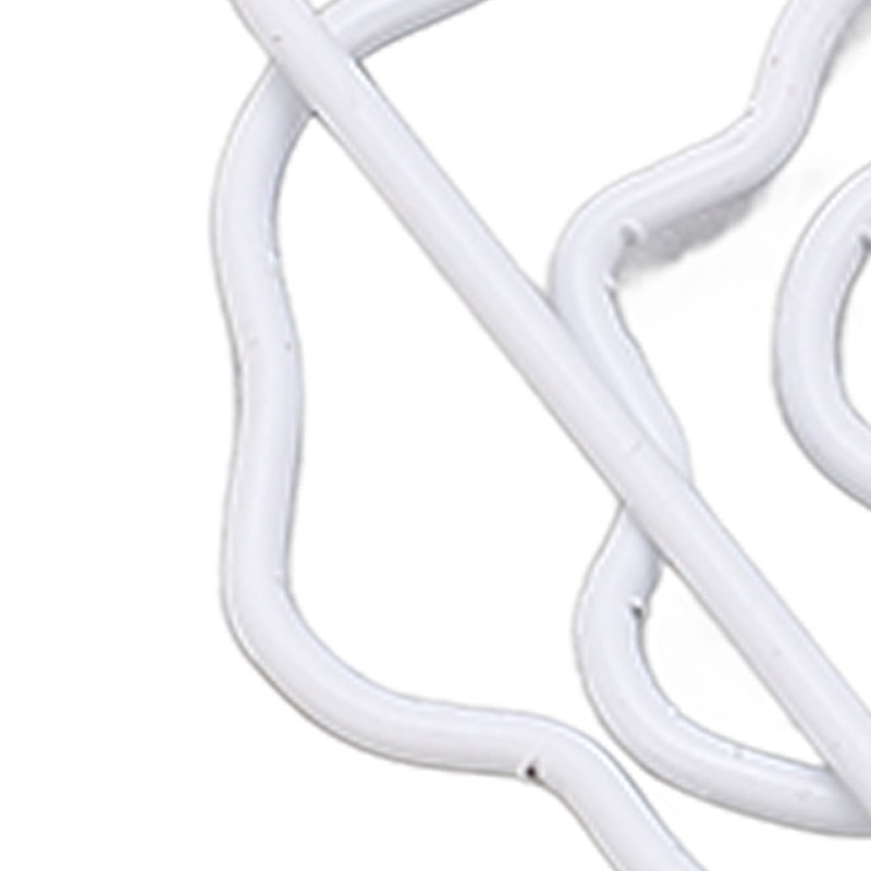 100pcs Rose Shape Paper Clips Increased Slip Resistance Lightweight Metallic