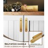 CcHhyyt 2 Pack 5” Self-Stick Handle Aluminum Cabinet Handle Pull