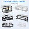 IOMDRWU Elegant Shower Caddy Adhesive Replacement, 6 PCS Strong Waterproof