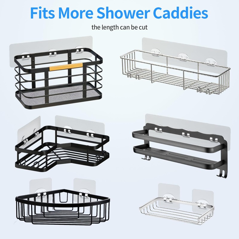 IOMDRWU Elegant Shower Caddy Adhesive Replacement, 6 PCS Strong Waterproof