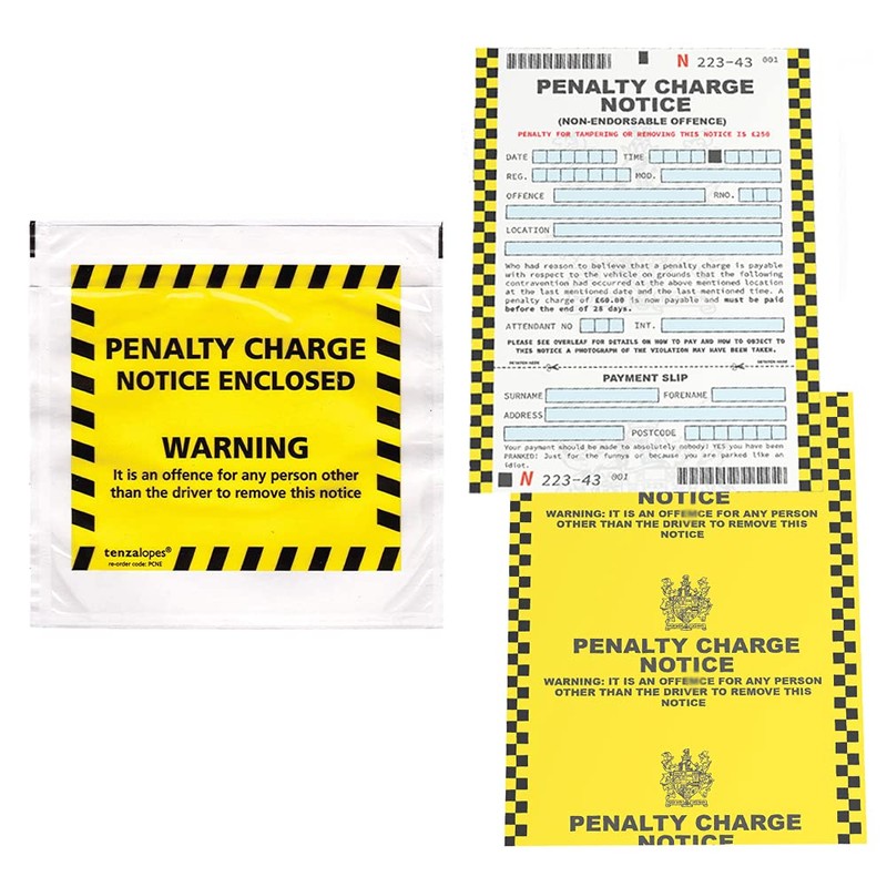 Panda Loco Parking Ticket: 5 x Realistic Tickets, Plastic Wallet,