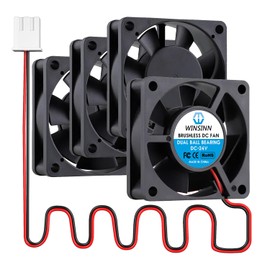 WINSINN DC 60mm Fan 24V 6020 Dual Ball Bearing Brushless Cooling 60x20mm 2PIN (Pack of 4Pcs)