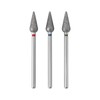 LT Easiyl 3pcs 2.35mm Cone Cuticle Diamond Drill Bit Fine