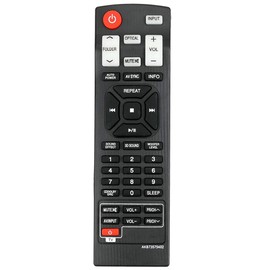 AKB73575402 AKB73575401 Remote Replaced for LG Sound Bar NB2420A NB2520A NB2530A NB3520A NB3530A NB3531A NB3532A NB3730A NB4530A NB4530B NB4532B NB4540 NB4542 NB4543 NB5540 NB5541