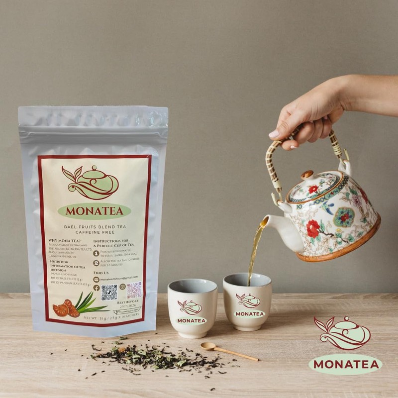 Caffeine Free Tea - Bael Fruit and herbal Pandan Leaf