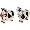 Appletree Design Barn Yard Cow Salt and Pepper Set, 3-1/4-Inch,