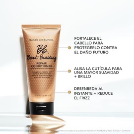 Bumble and Bumble Acondicionador reparador del cabello Bomd-Building | Para cabello dañado | Color Seguro | Anti Frizz + Agrega brillo | Rizado, ondulado, liso