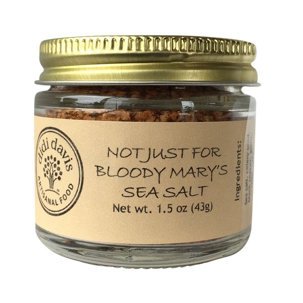 didi davis food (Salt Traders) Bloody Mary Flavored Sea Salt - 1.5 oz Net Wt. (Glass Jar)