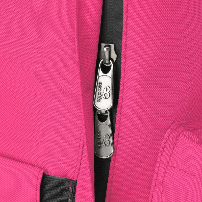 ECO CHIC Waterproof Recycled Canvas Twin Handle Backpack (Fuchsia)