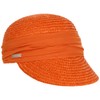 Seeberger Women's Sun Hat Women's Straw Cap, Burnt Orange