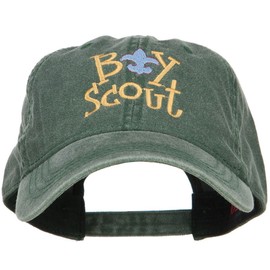 Boy Scout Logo Embroidered Washed Cap - Dk Green OSFM