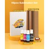 Hiipoo Sublimation Ink Set with 110 Sheet Sublimation Paper 8.5x11”