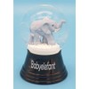 VIENNA SNOWGLOBE Real Glass Snow Globe with Elephant Motif 4.5