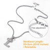 U7 Fashion A-Z Letter Pendant Men Women Stainless Steel Chain