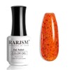 RARJSM Rainbow Glitter Gel Nail Polish Diamond Gel Polish Orange