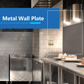 LIDER Combination Toggle Switch and Duplex Receptacle Metal Wall Plate, Corrosion Resistant, Mid-Size 2-Gang 4.88" x 4.92", 201 Stainless Steel, LMWP-1121M-BB, Brushed Brass