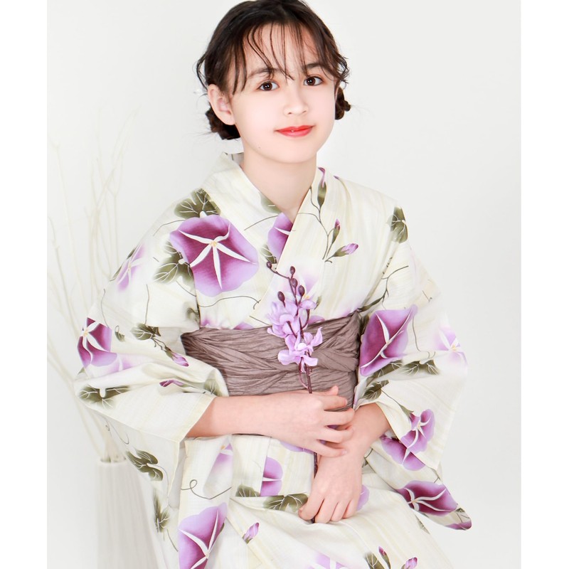 Kyoetsu Yukata Set, Girls Generated E, Changed Weaving, 2-Piece Set