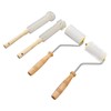 4PCS Honey Extractor Uncapping Needle Roller Wood Handle Honey Uncapper