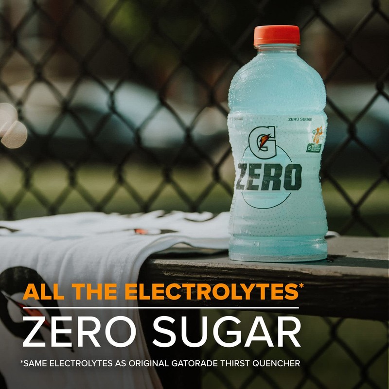 Gatorade Zero Sugar Thirst Quencher, Glacier Cherry Variety Pack, 20