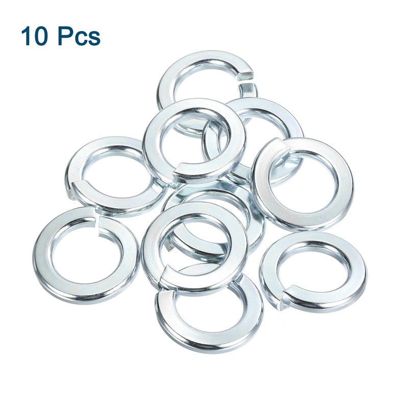 sourcing map 3/4" Split Lock Washer, 10Pcs Carbon Steel Spring