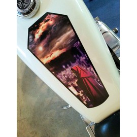 Harley Davidson Decals - 2017 Grim Reaper - Coffin - Fuel Tank & Fender Decals for Harley Davidson Sportsters & Other Motorcycles - 6pc Set