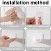 Curtains Rod Bracket Holder - Curved Groove Design Sturdy Curtains