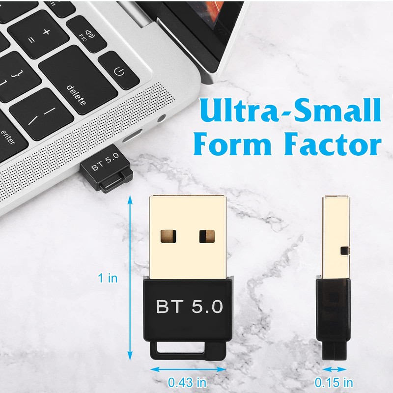 Bluetooth Adapter for PC, UrbanX USB Mini Bluetooth 5.0 Wireless