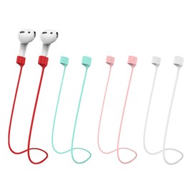 Magnetic Anti-Lost Straps for AirPods,Colorful Soft Silicone Sports Lanyard, Neck Rope Cord