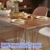 140×180cm Transparent Dining Table Cover, Clear Table Protector, Oil and