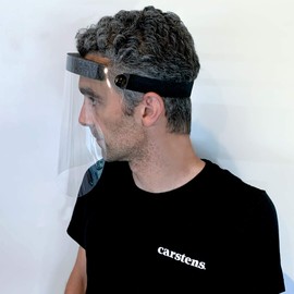 Carstens Full Face Shield, Disposable, Flexible Fit, Box of 30