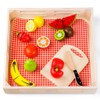 Wooden Cutting Fruits Set With Basket - 21pcs