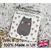 Cat Design Novelty Coaster with Feel Good Message - Unique