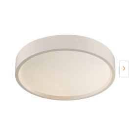 Trans Globe LED-30032 WH Wilson 8 in. 20-Watt Integrated LED White Flush Mount