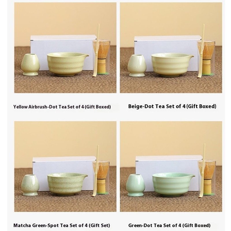 BEALIFE Complete Matcha Tea Ceremony Kit 4 Pcs Includes Matcha