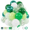 100pcs Green Balloons Set, 12 Inch Metallic Emerald Dark Green