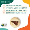 ECO SOUL 100% Compostable 15cm(6") Round Palm Leaf Plates (Pack