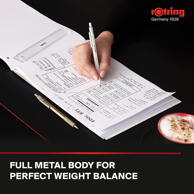 rOtring 600 Metallic Ballpoint Pen + Notebook | Medium Point