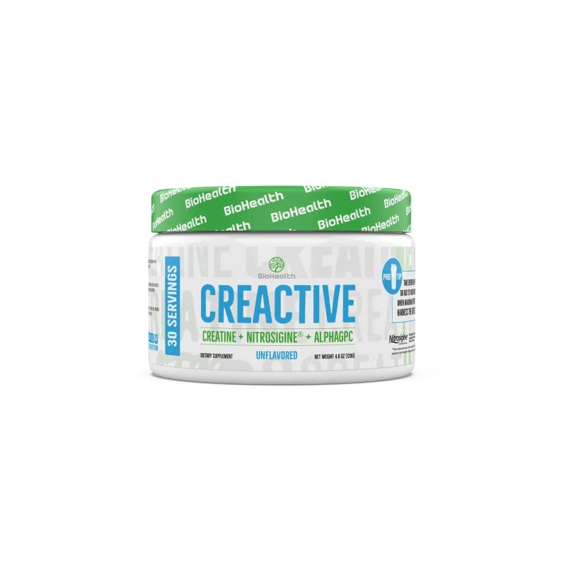 BioHealth Nutrition CreActive Creatine HCL + Nootropic + Nitric Oxide