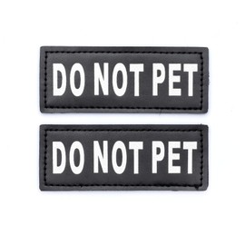 Industrial Puppy Do Not Pet Patch - Attachable Patches with Hook Backing for Do Not Pet Dog Vest Harness or Collar - Service Dog, Emotional Support, Service Dog in Training, and Therapy Dog Patches