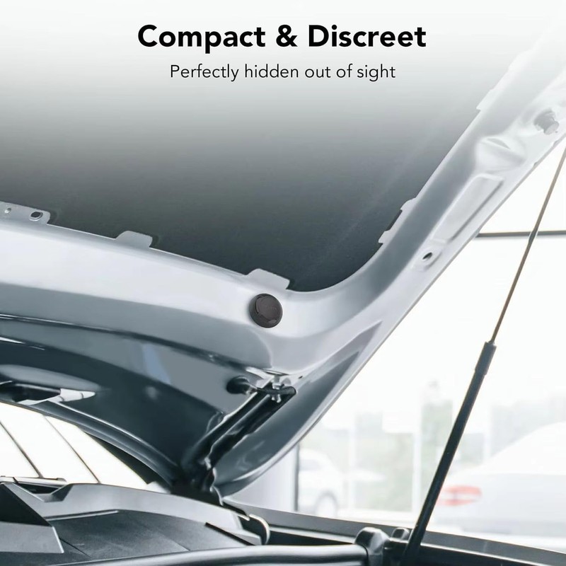 Magnetic AirTag Case, Waterproof TPU Protective Holder with Adhesive Metal