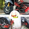 fKiZanthene 2Pcs Disc Lock Reminder Cable, 145 cm Retractable Motorcycle