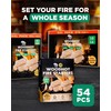 WH 54+ Pack Natural Fire Starters for Indoor Fireplace -