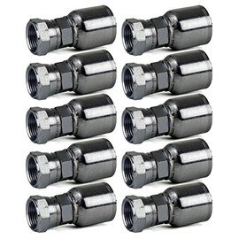 10 Pack Erie Tools FJX-04-06 1/4" Hose x 3/8" JIC 37° Female Swivel Hydraulic Hose Fitting